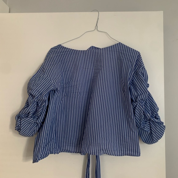 Balloon sleeve wrap shirt - XS - Picture 2 of 4